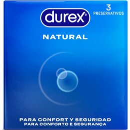 DUREX - NATURAL CONDOMS 3 UNITS - D-194973 - Teknashop Ltd