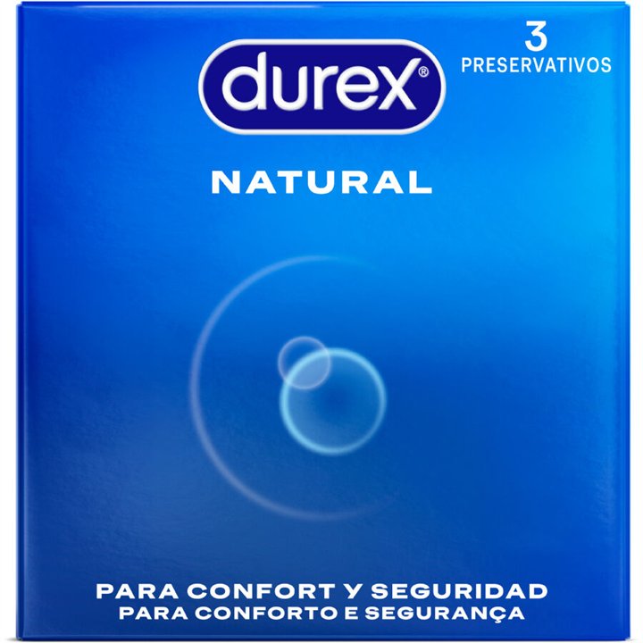DUREX - NATURAL CONDOMS 3 UNITS - D-194973 - Teknashop Ltd
