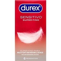 DUREX - SUPER THIN SENSITIVE 6 UNITS - D-194987 - Teknashop Ltd