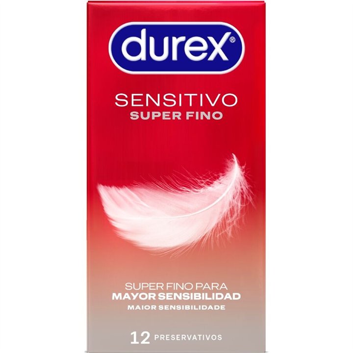 DUREX - SUPER THIN SENSITIVE 12 UNITS - D-194988 - Teknashop Ltd