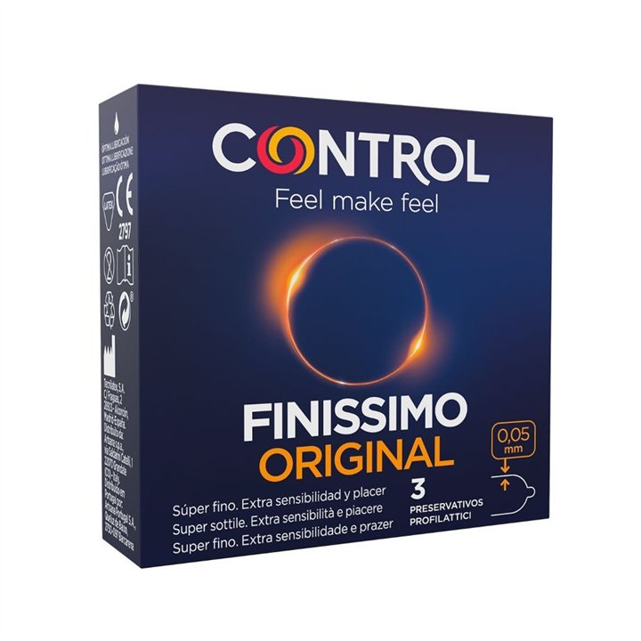 CONTROL - FINISSIMO CONDOMS 3 UNITS - D-196004 - Teknashop Ltd