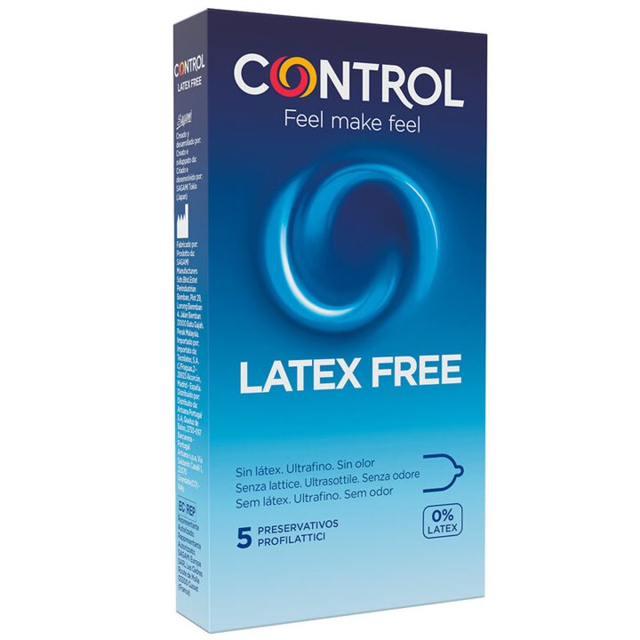 CONTROL - FREE SIN LATEX CONDOMS 5 UNITS - D-196564 - Teknashop Ltd