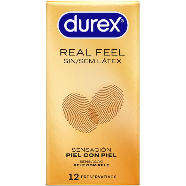 DUREX - REAL FEEL CONDOMS WITHOUT LATEX 12 UNITS - D-202787 - Teknashop Ltd