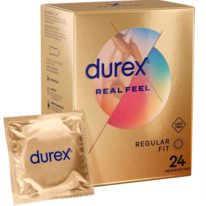 DUREX - REAL FEEL 24 UDS - D-202788 - Teknashop Ltd