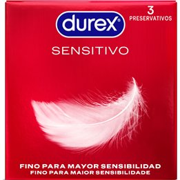 DUREX - SENSITIVE CONDOMS 3 UNITS - D-202790 - Teknashop Ltd