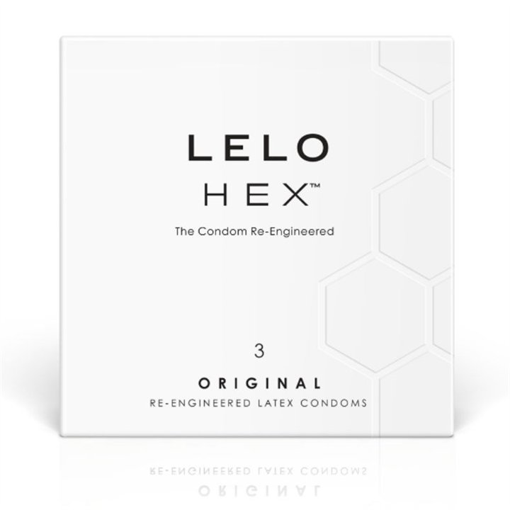 LELO - HEX CONDOM BOX 3 UNITS - D-211714 - Teknashop Ltd