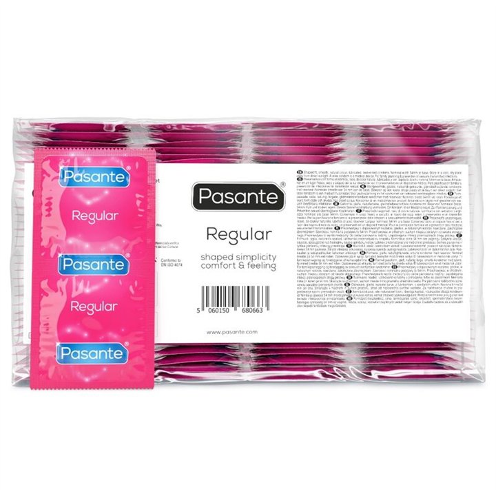 PASANTE - CONDOM REGULAR RANGE 144 UNITS - D-225478 - Teknashop Ltd