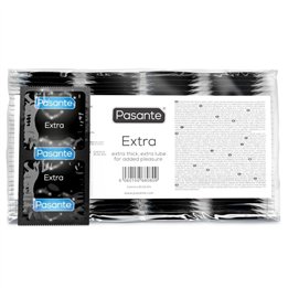 PASANTE - EXTRA EXTRA THICK CONDOMS 144 UNITS (BAG) - D-226611 - Teknashop Ltd