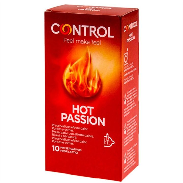 CONTROL - HOT PASSION WARMING EFFECT 10 UNITS - D-227008 - Teknashop Ltd