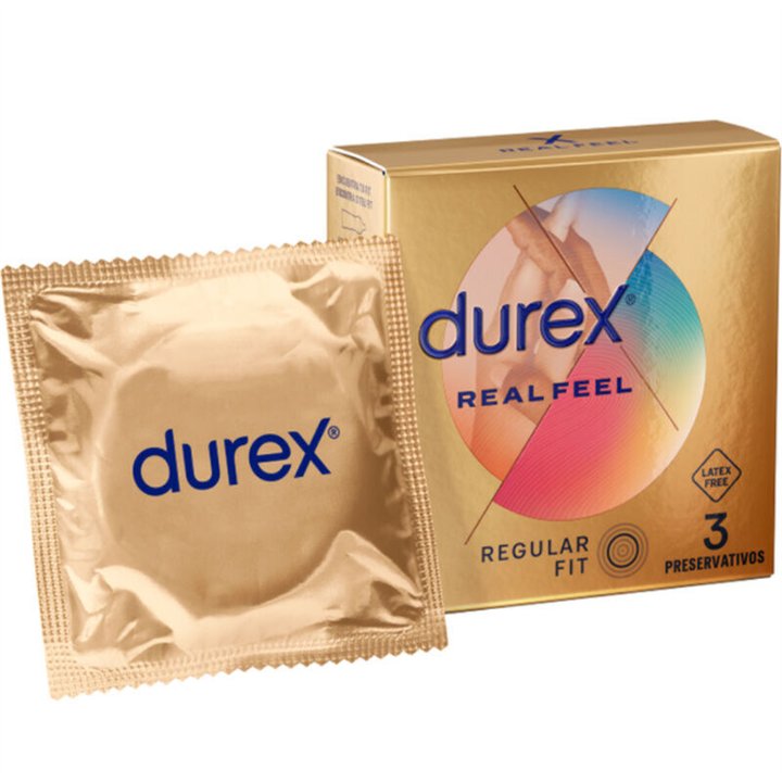 DUREX - REAL FEEL CONDOMS 3 UNITS - D-231063 - Teknashop Ltd