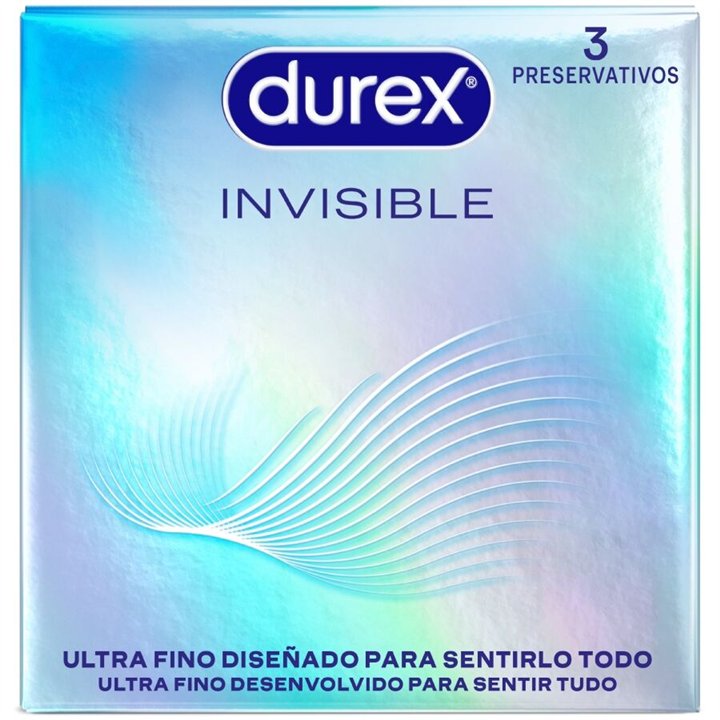 DUREX - ULTRA THIN INVISIBLE CONDOMS 3 UNITS - D-244121 - Teknashop Ltd