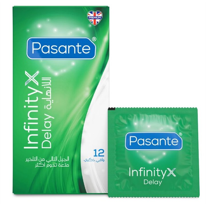 PASANTE - DELAY INFINITY CONDOMS 12 UNITS - D-246230 - Teknashop Ltd