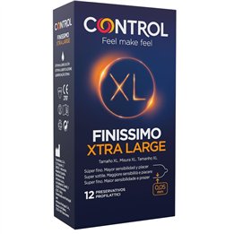 CONTROL - FINISSIMO XL CONDOMS 12 UNITS - D-196003 - Teknashop Ltd