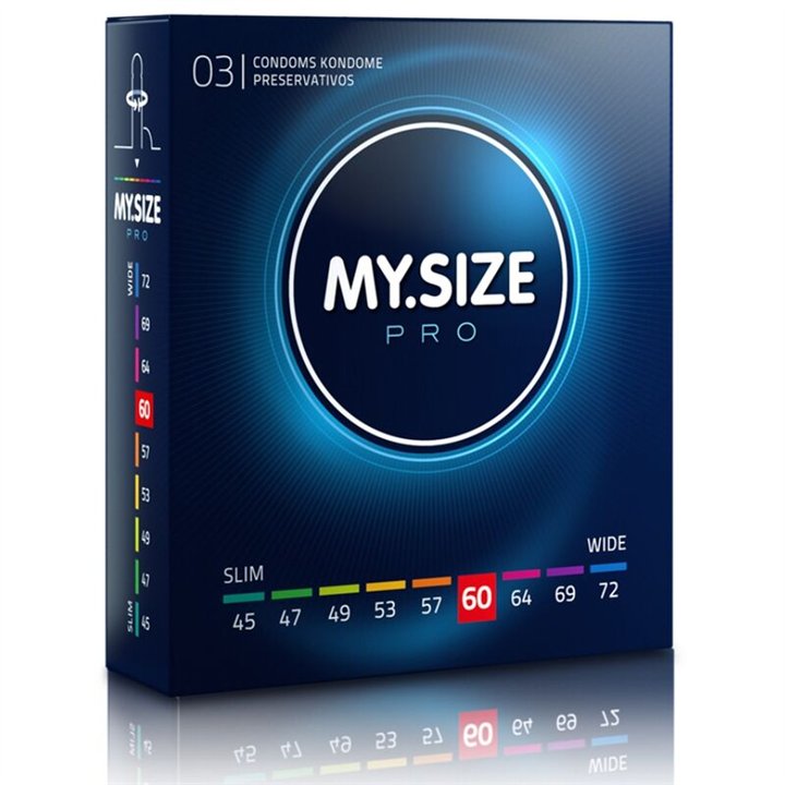 MY SIZE - PRO CONDOMS 60 MM 3 UNITS - D-228870 - Teknashop Ltd