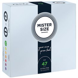 MISTER SIZE - CONDOMS SIZE XS 47 MM (36 UNITS) - D-242283 - Teknashop Ltd