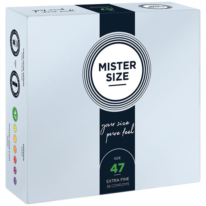 MISTER SIZE - CONDOMS SIZE XS 47 MM (36 UNITS) - D-242283 - Teknashop Ltd