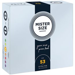 MISTER SIZE - CONDOM SIZE M 53 MM (36 UNITS) - D-242285 - Teknashop Ltd