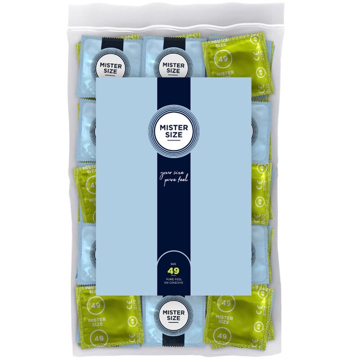 MISTER SIZE - CONDOM SIZE S 49 MM (100 UNITS) - D-242299 - Teknashop Ltd