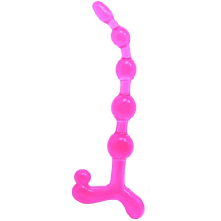BAILE - BENDY TWIST PINK ANAL BALLS - D-220139 - Teknashop Ltd