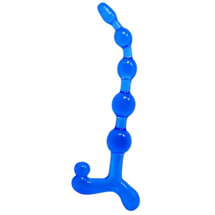 BAILE - BENDY TWIST BLUE ANAL BALLS - D-220140 - Teknashop Ltd