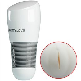 PRETTY LOVE - KITTY WHITE VAGINA MASTURBATOR 2 - D-220345 - Teknashop Ltd