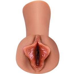 FETISH FANTASY EXTREME - LUSCIOUS LIPS STROKER SILICONE CARAMEL - D-236654 - Teknashop Ltd