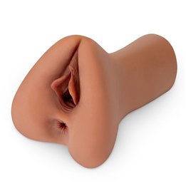 PDX PLUS - PICK YOUR PLEASURE XL REALISTIC STROKER BROWN - D-241509 - Teknashop Ltd