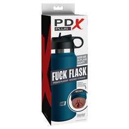 PDX PLUS - FUCK FLASK VAGINE DISCRET STROKER BROWN MODEL 1 - D-241512 - Teknashop Ltd