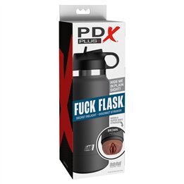 PDX PLUS - FUCK FLASK VAGINE DISCRET STROKER BROWN MODEL 2 - D-241514 - Teknashop Ltd