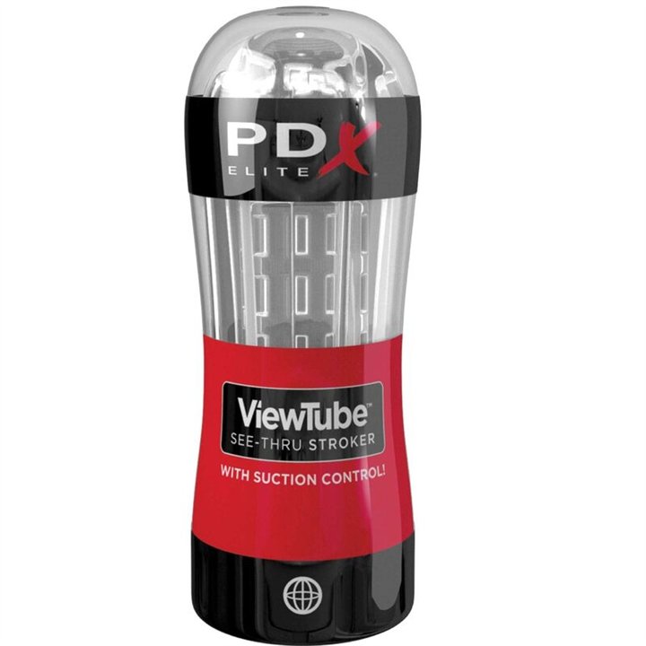 PDX ELITE - STROKER MASTURBATOR VIEWTUBE CONTROL SUCTION CLEAR - D-236580 - Teknashop Ltd