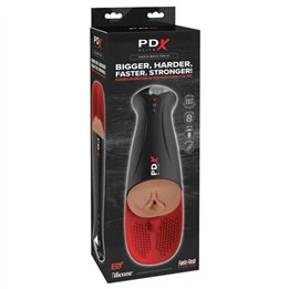 PDX ELITE - FAP-O-MATIC PRO XL AUTOMATIC VIBRATING STROKER BROWN 34.9 CM - D-246194 - Teknashop Ltd