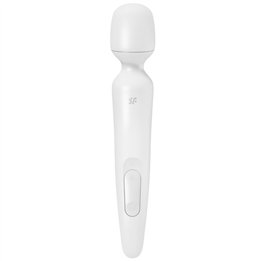 SATISFYER - WAND ERLAND VIBRATING MASSAGER WHITE - D-244013 - Teknashop Ltd