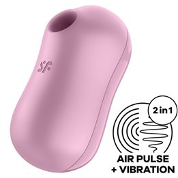 SATISFYER - COTTON CANDY AIR PULSE STIMULATOR & VIBRATOR LILAC - D-231808 - Teknashop Ltd