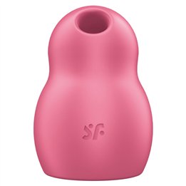 SATISFYER - PRO TO GO 1 DOUBLE AIR PULSE STIMULATOR & VIBRATOR RED - D-232787 - Teknashop Ltd