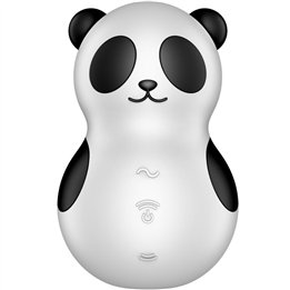 SATISFYER - POCKET PANDA STIMULATOR & VIBRATOR BLACK AND WHITE - D-241214 - Teknashop Ltd