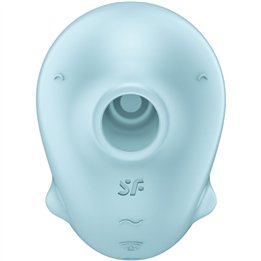 SATISFYER - SASSY SEAL STIMULATOR & VIBRATOR BLUE - D-241216 - Teknashop Ltd