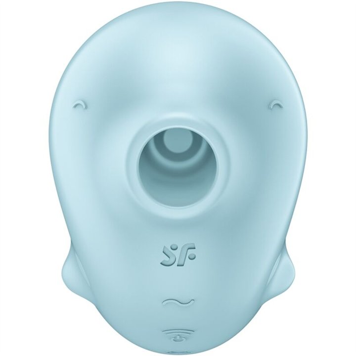SATISFYER - SASSY SEAL STIMULATOR & VIBRATOR BLUE - D-241216 - Teknashop Ltd