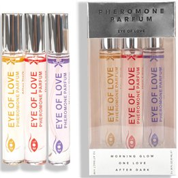 EYE OF LOVE - EOL PHR PARFUM 10 ML SET/3 - MORNING GLOW, ONE LOVE, AFTER DARK - D-235016 - Teknashop Ltd