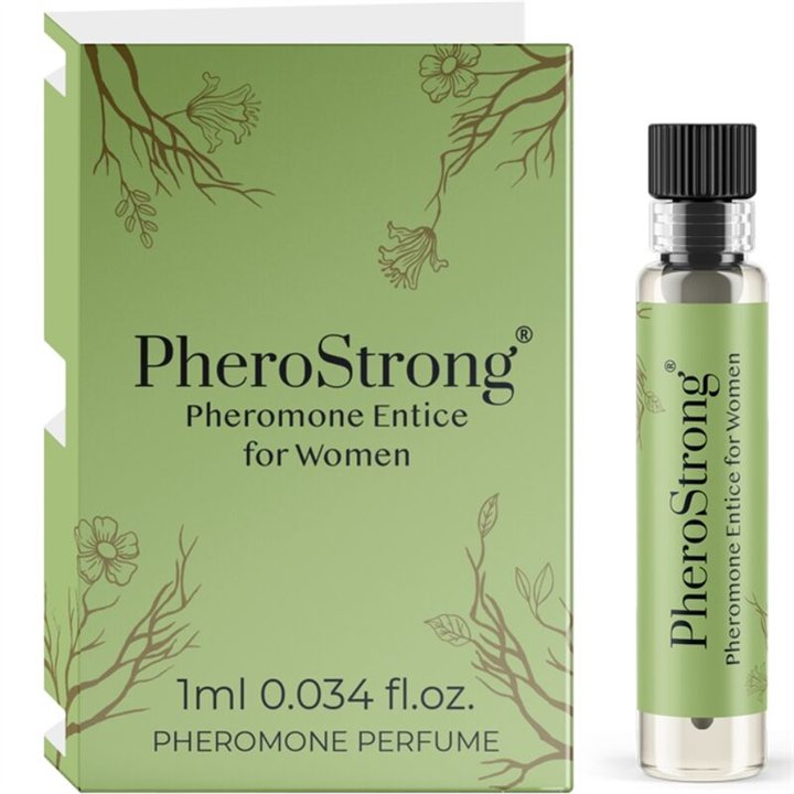 PHEROSTRONG - PHEROMONE PERFUME ENTICE FOR WOMAN 1 ML - D-240071 - Teknashop Ltd