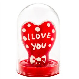 CONDOMERIE - HANDPAINTED NOVELTY CONDOMS HEART - I LOVE YOU MODEL 1 - D-243173