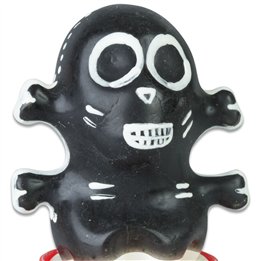 CONDOMERIE - HANDPAINTED NOVELTY CONDOMS SKULL BLACK MODEL 1 - D-243213 - Teknashop Ltd