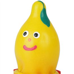 CONDOMERIE - HANDPAINTED NOVELTY CONDOMS LEMON - D-243232 - Teknashop Ltd