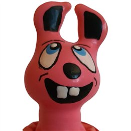 CONDOMERIE - HANDPAINTED NOVELTY CONDOMS LAUGHING PINK HARE - D-243241 - Teknashop Ltd