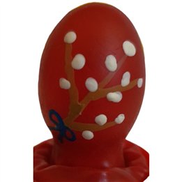 CONDOMERIE - HANDPAINTED NOVELTY CONDOMS EASTER EGG RED - D-243259 - Teknashop Ltd