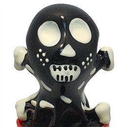 CONDOMERIE - HANDPAINTED NOVELTY CONDOMS SKULL BLACK MODEL 2 - D-243286 - Teknashop Ltd