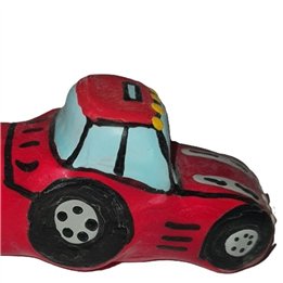 CONDOMERIE - HANDPAINTED NOVELTY CONDOMS TRACTOR RED XL - D-243320 - Teknashop Ltd
