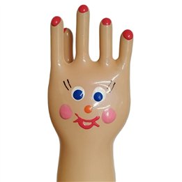 CONDOMERIE - HANDPAINTED NOVELTY CONDOMS BIG HAPPY HAND XL - D-243323 - Teknashop Ltd
