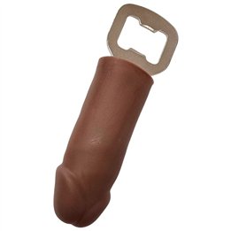 DIABLO PICANTE - BROWN RUBBER PENIS SHAPED OPENER - D-236734