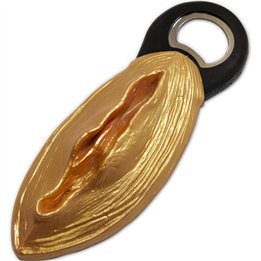 DIABLO PICANTE - BLACK GOLDEN VAGINA SHAPED OPENER - D-236745