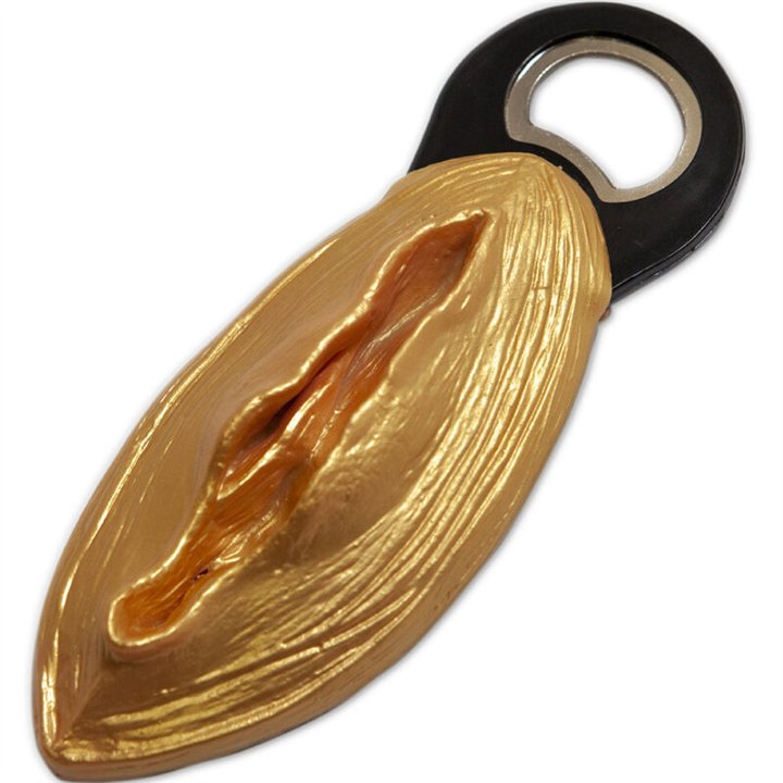 DIABLO PICANTE - BLACK GOLDEN VAGINA SHAPED OPENER - D-236745 - Teknashop Ltd
